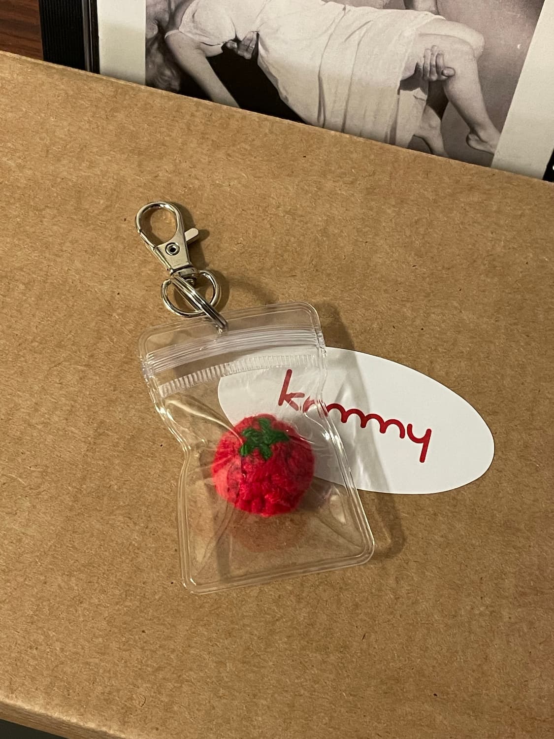 knitting tomato keyring 상품이미지1