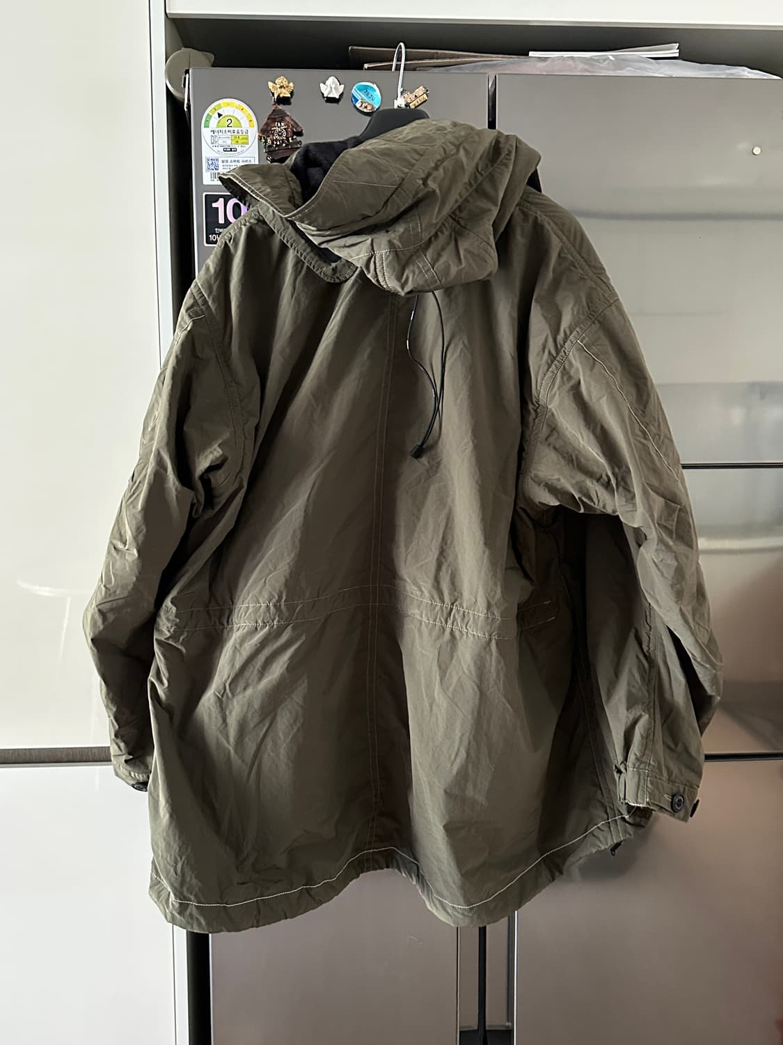 앤드원더 24fw Octa 피쉬테일 파카 그린  상품이미지4