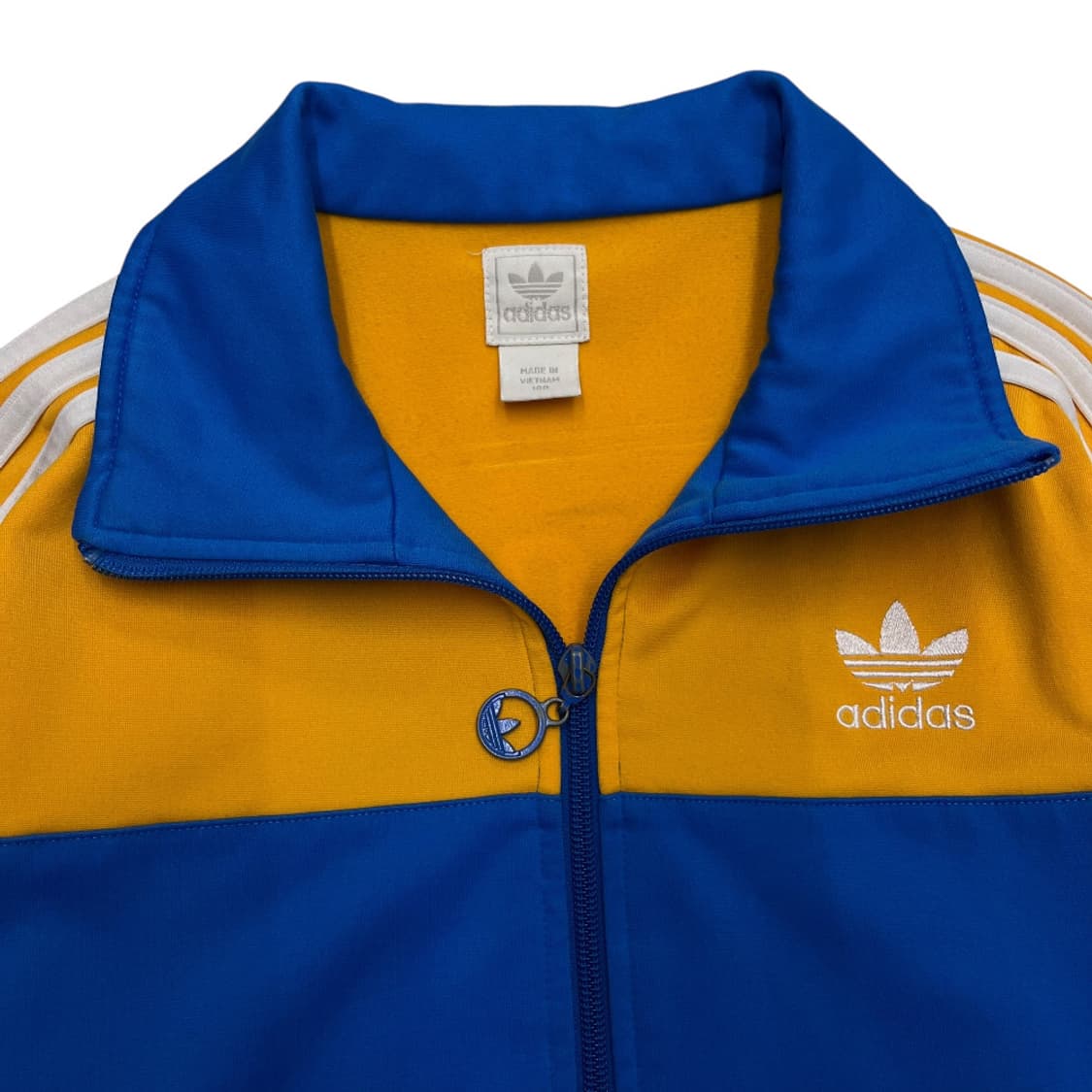 아디다스 옐로우배색 화이트라인 블루 트랙탑 100 상품이미지5