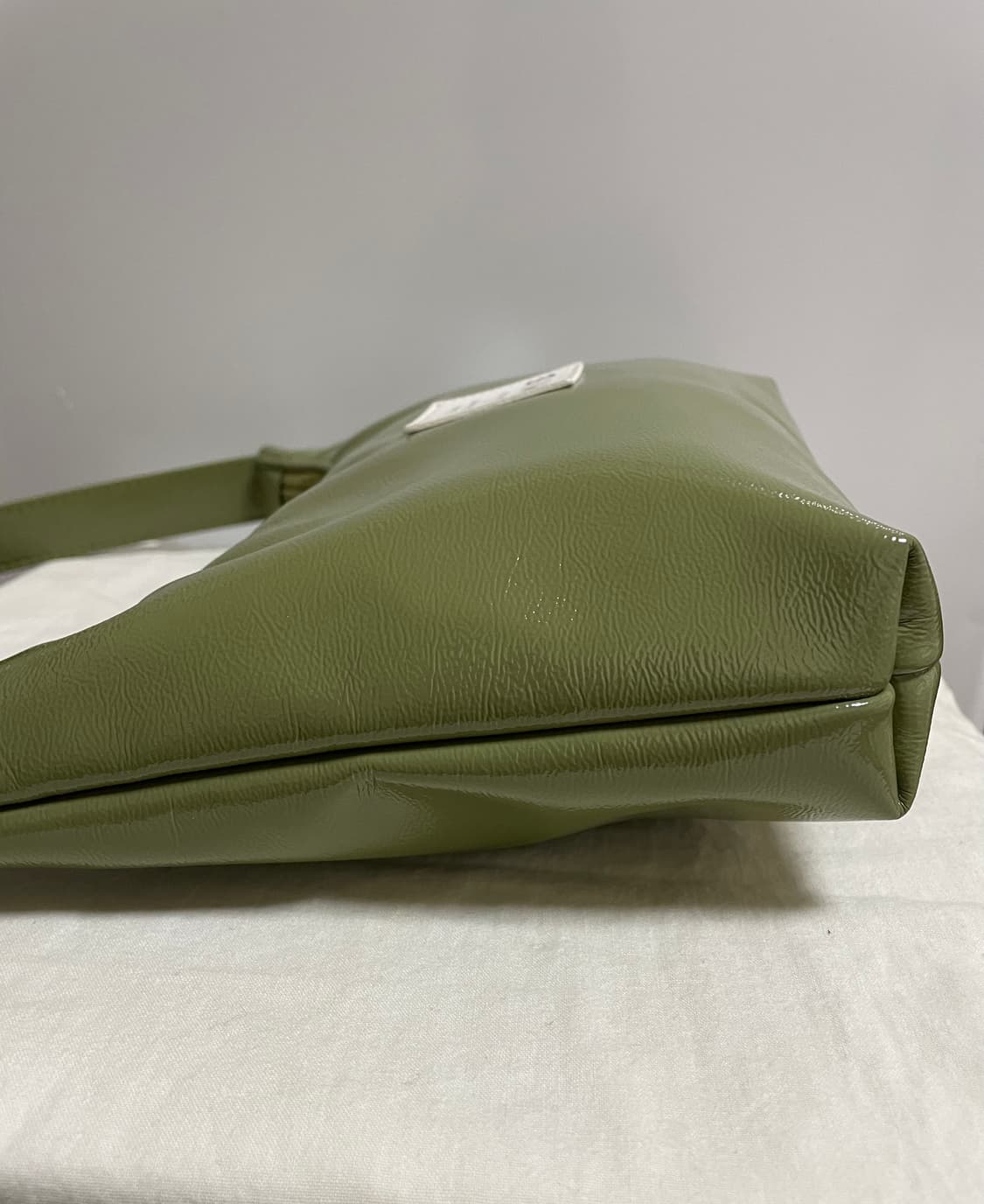 새것급/이미스 단종 호보백 올리브카키 그린 말차라떼 숄더백 녹차아이스크림 상품이미지3