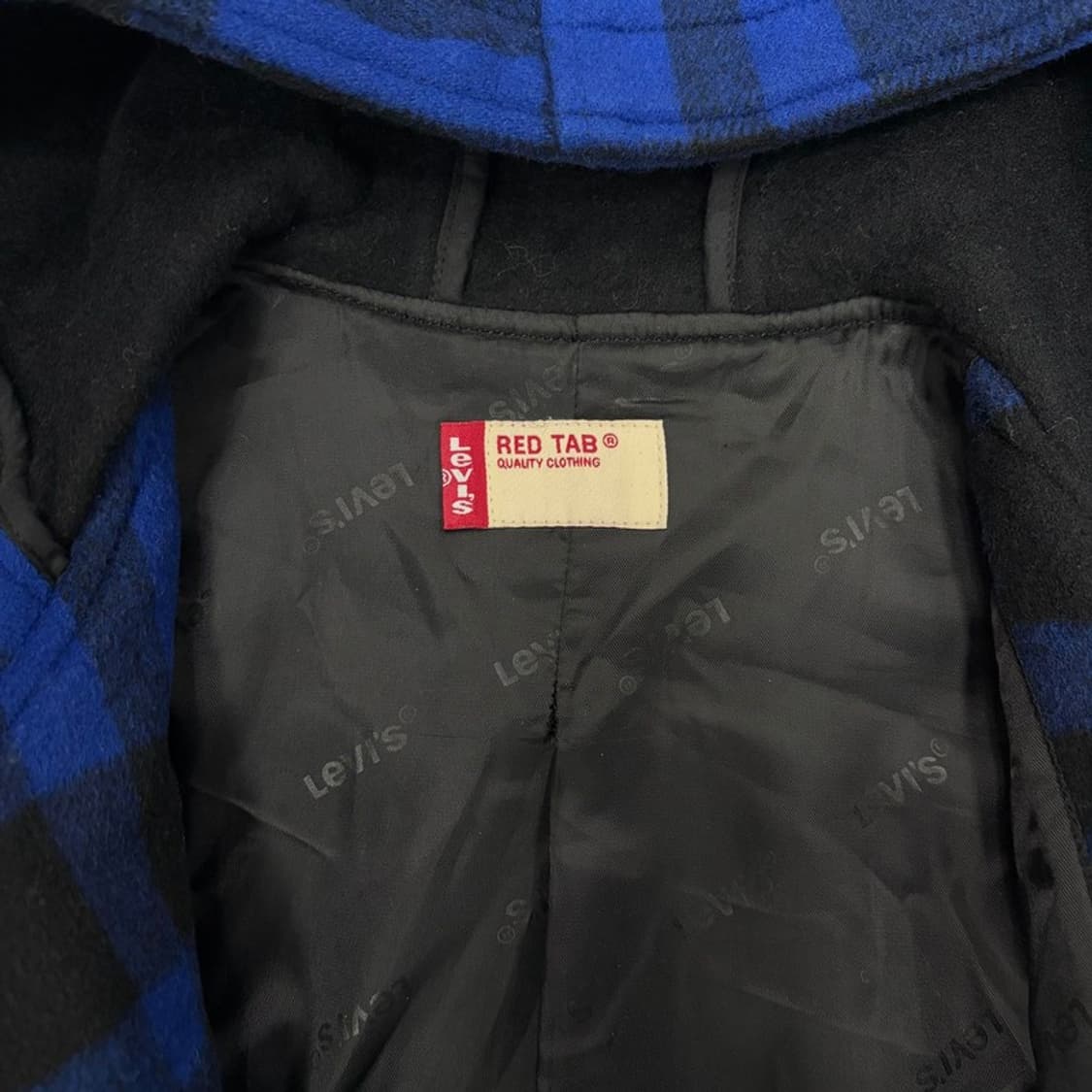 리바이스 울블렌딩 체크 더플코트 v1262 상품이미지6