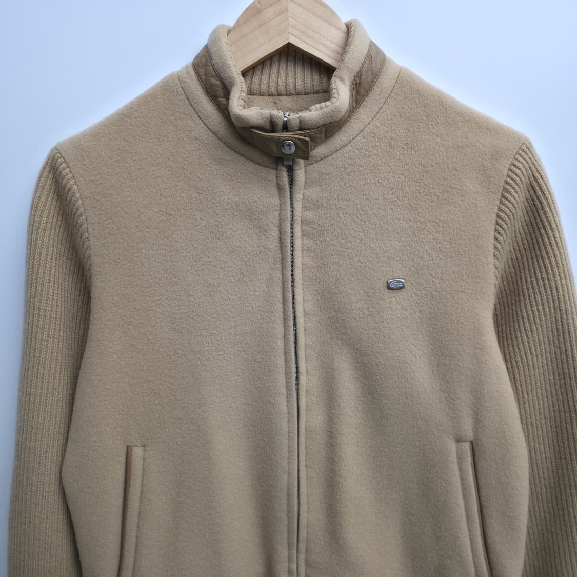 [M] 라코스테 카멜 울 니트 자켓 상품이미지2