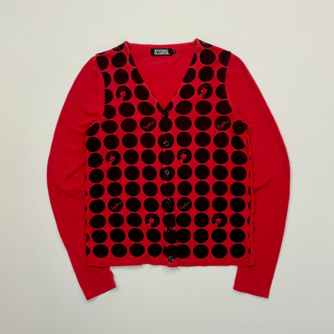 [S] 히스테릭글래머 도트 디자인 가디건 상품이미지1