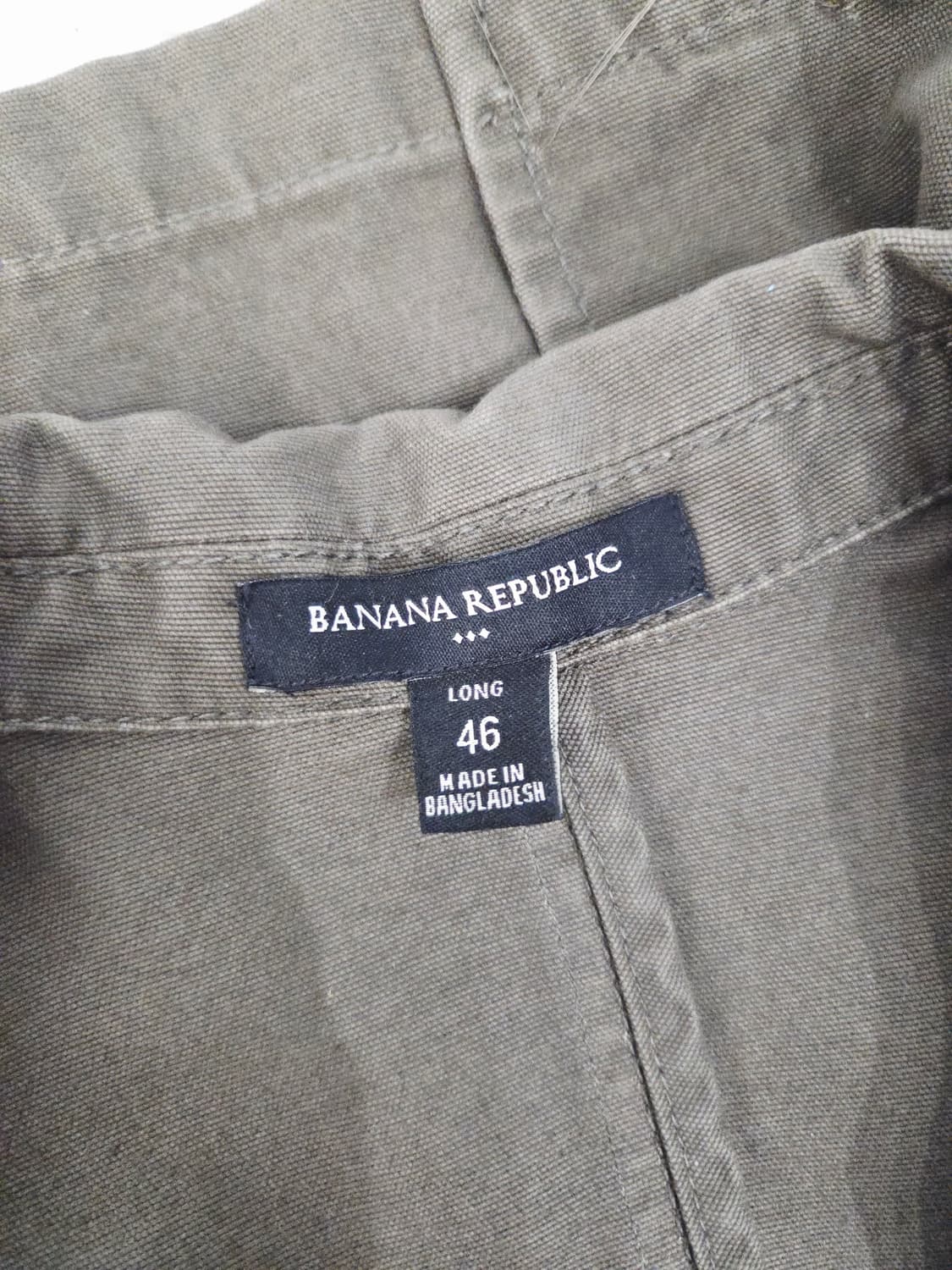 바나나리퍼블릭 올리브 캔버스 캐주얼 블레이저 자켓 상품이미지7