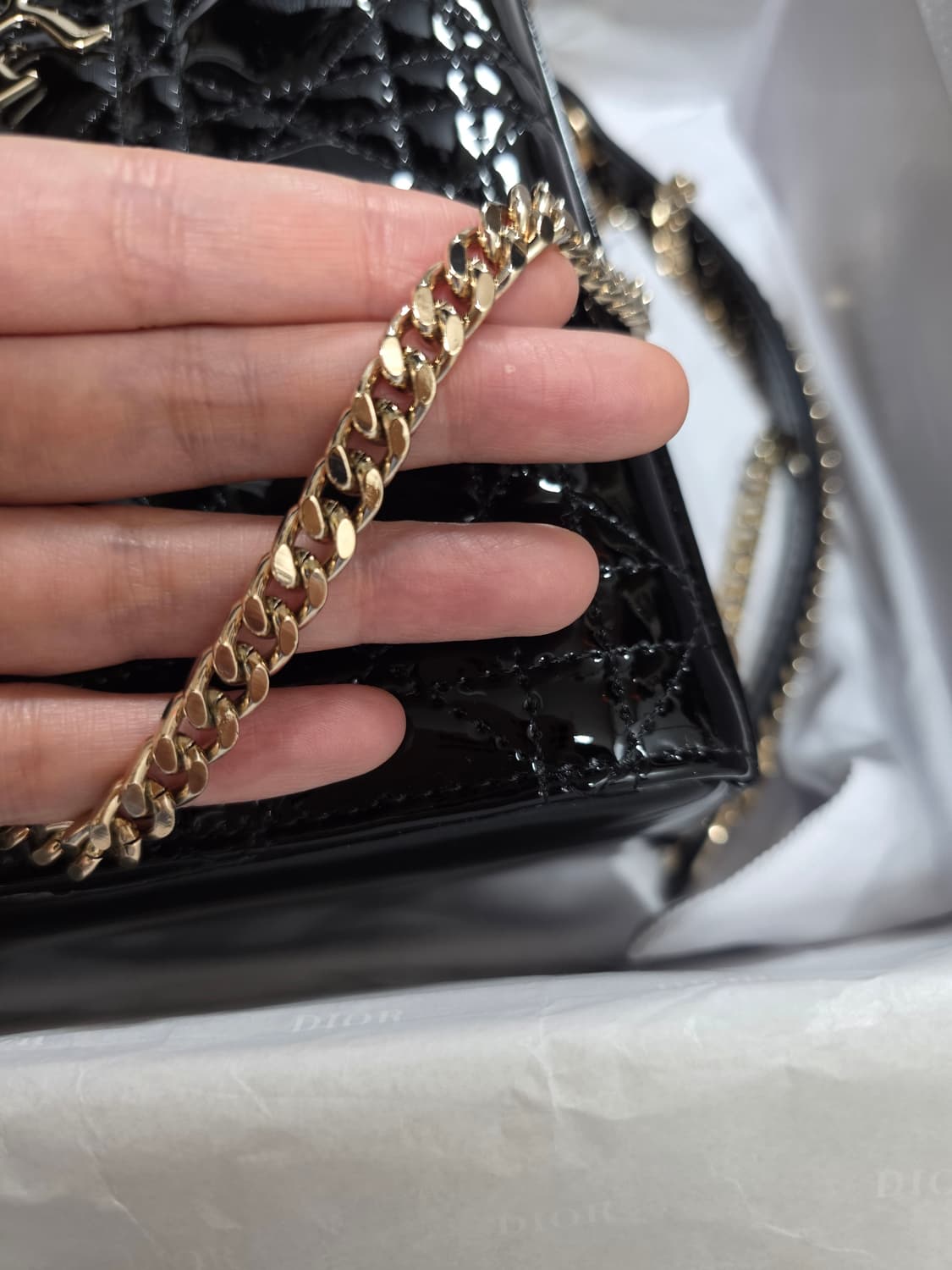 디올 레이디 미니 페이던트 새상품컨디션 상품이미지10