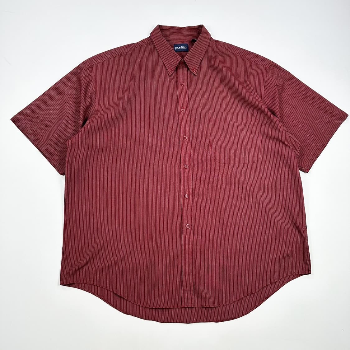 VTG 빈티지 스트라이프 포켓 반팔 셔츠 (XL) 상품이미지2