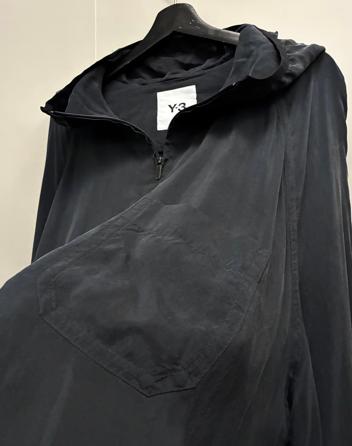 (XXL)Y-3 요지야마모토 큐프로 백로고 오버 후드집업 자켓 상품이미지5