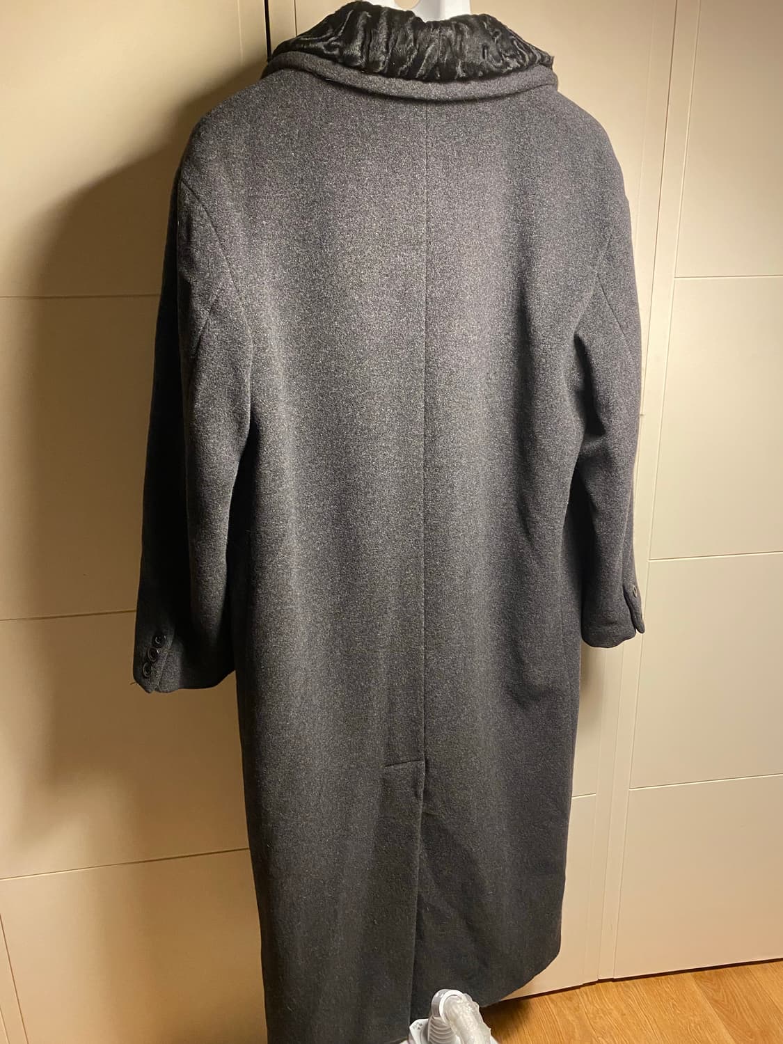 라나버진울 앙고라 진그레이  모 롱코트 상품이미지4