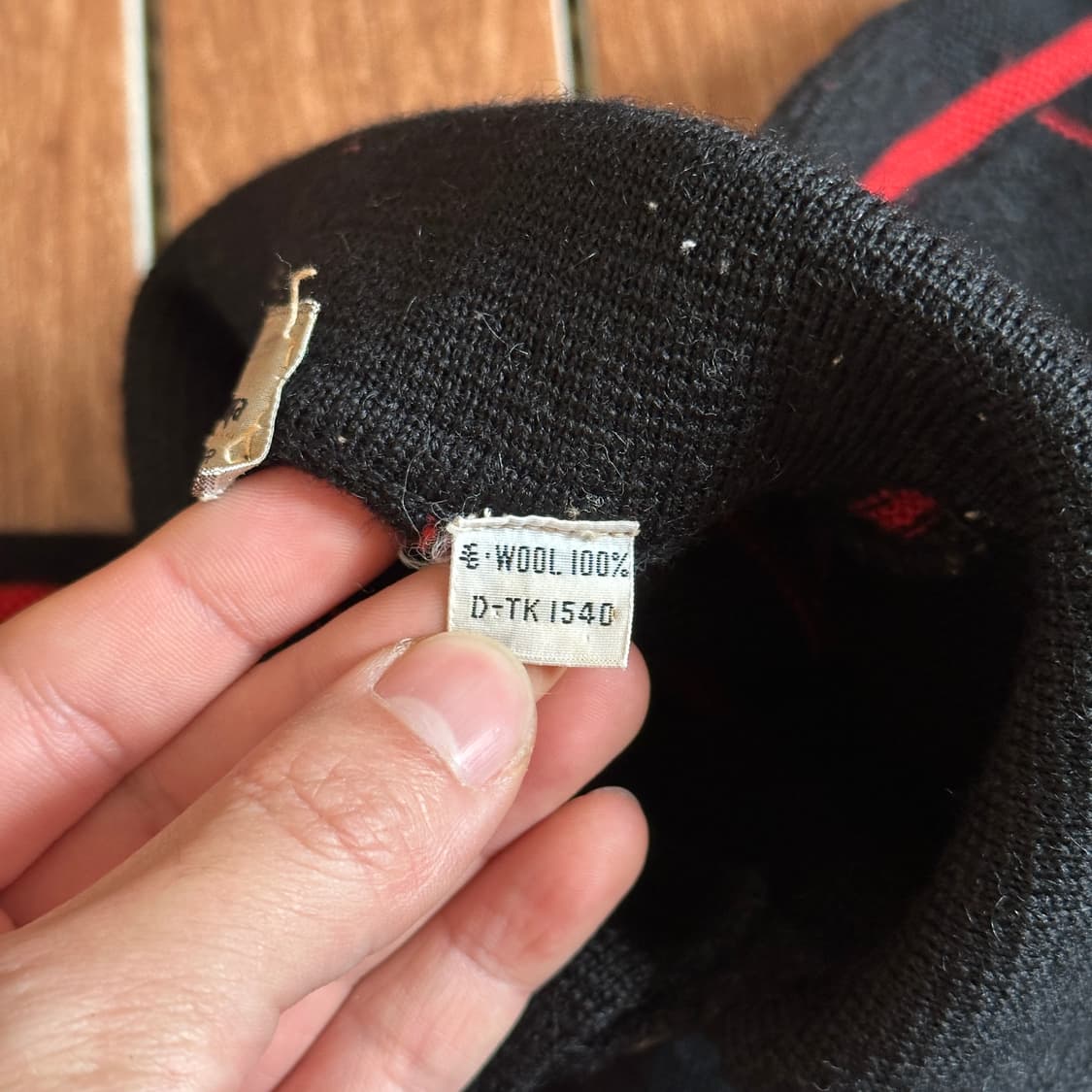 80‘s Matsuzakaya wool striped polo knit 상품이미지9