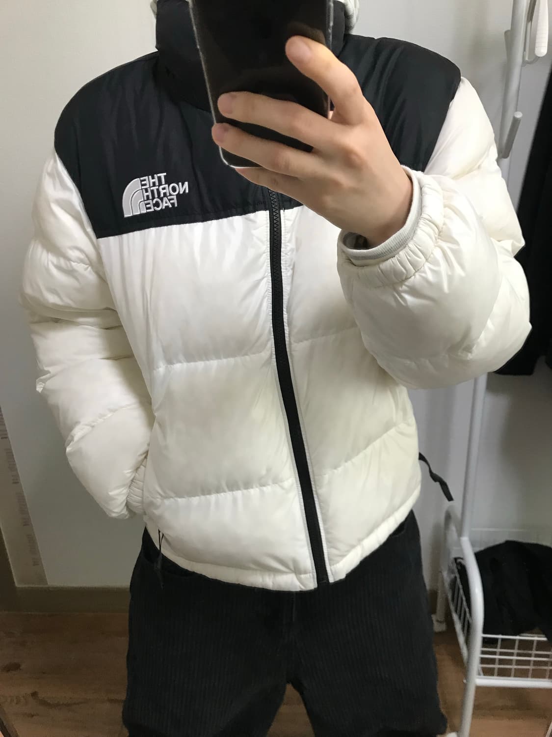 노스페이스 눕시 하이브리드 다운 볼 자켓 아이보리(w) 상품이미지2