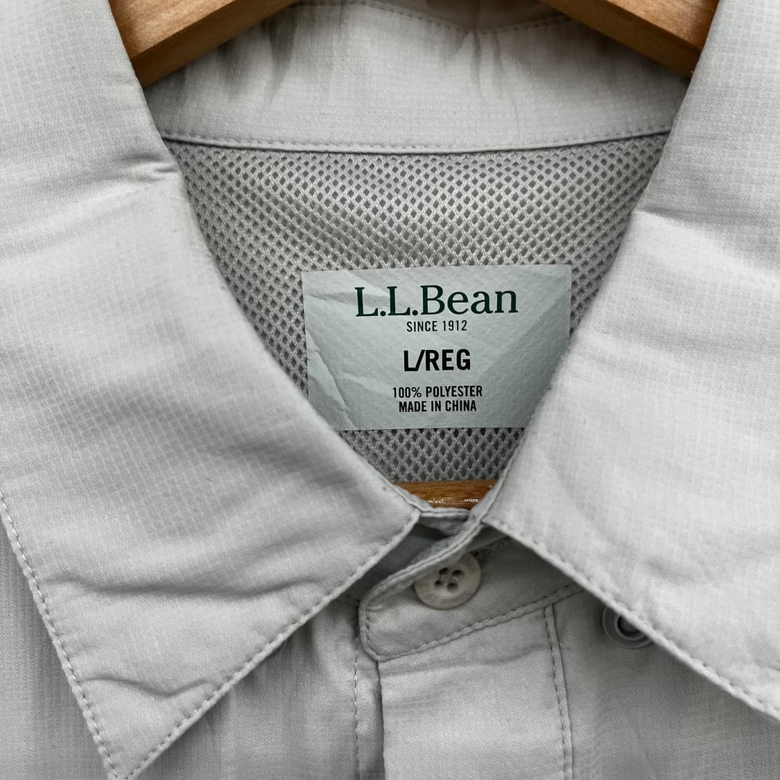 LLBean 기능성 셔츠 회색 남L 상품이미지2