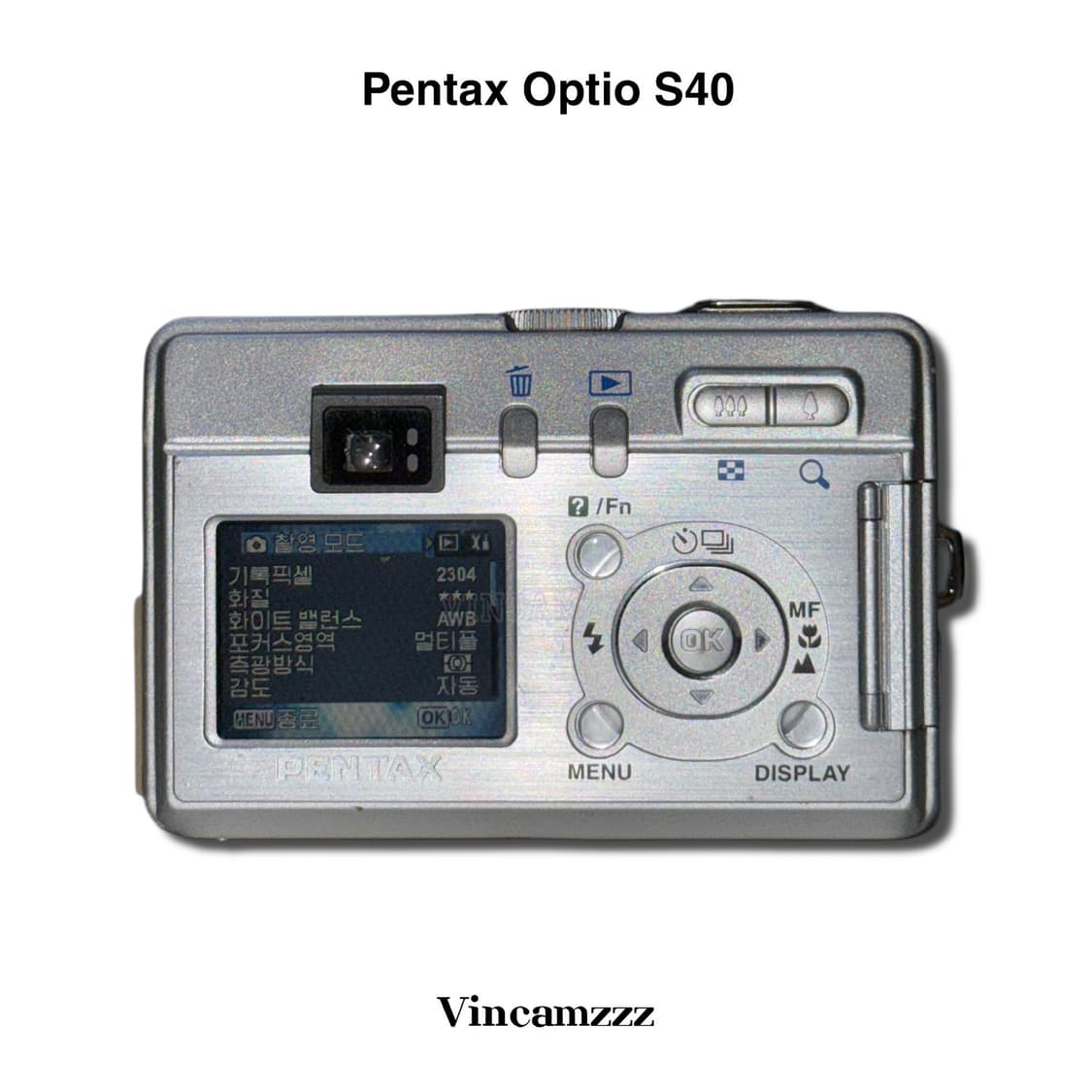 [키키 디카] Pentax 펜탁스 Optio S40 디지털 카메라 상품이미지6