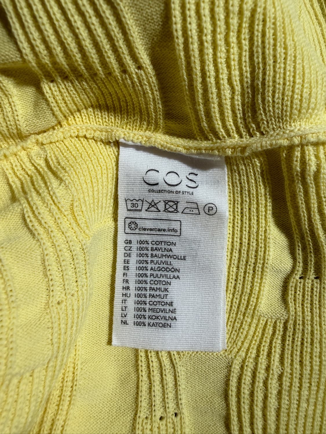 COS Yellow T-Shirt 상품이미지6
