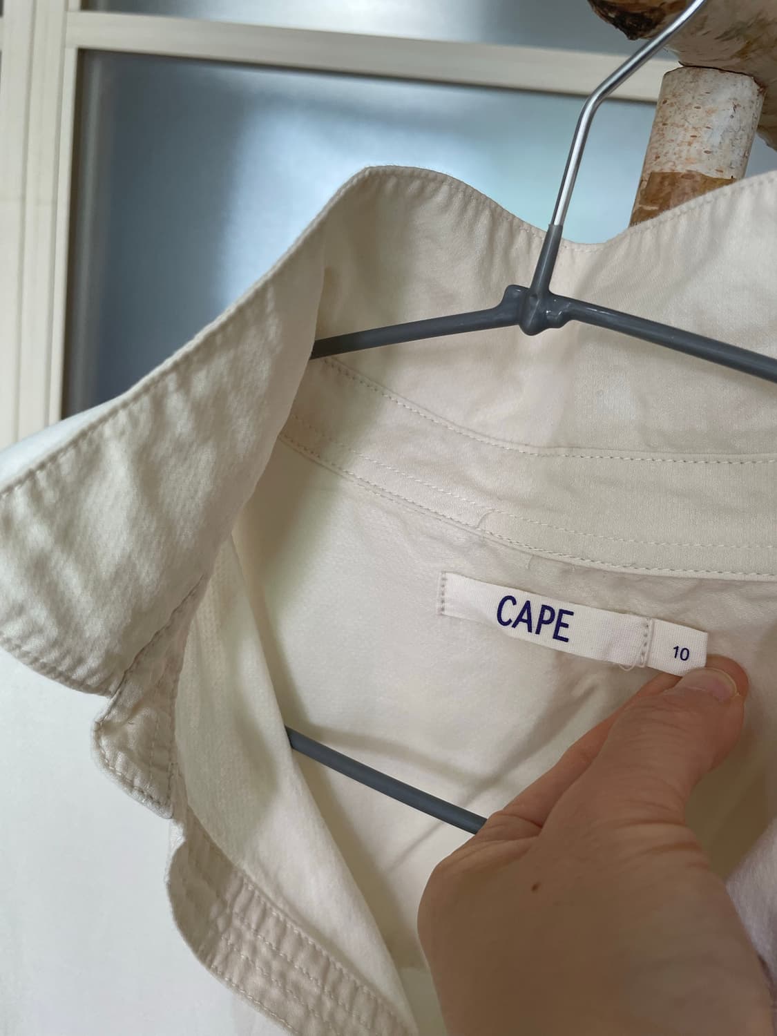 [무배/호주바잉] CAPE 퓨어 아이보리 화이트 오가닉 코튼 블라우스 상품이미지4