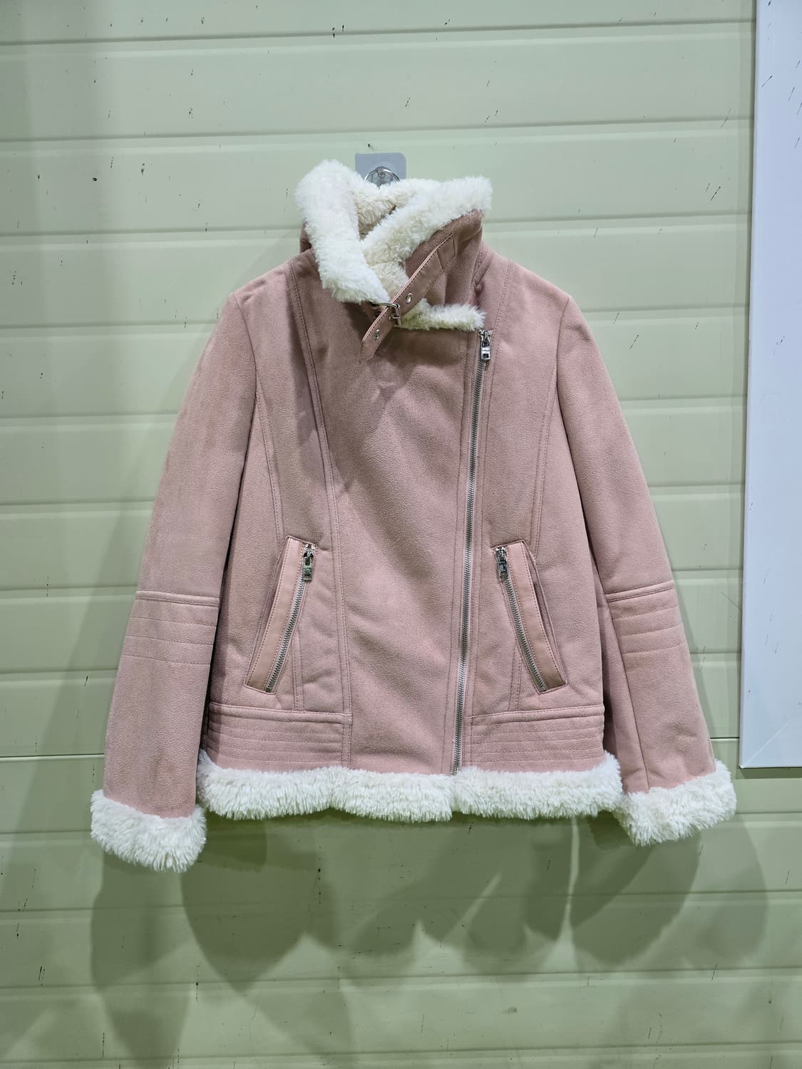 Soup 핑크 스웨이드 무스탕 자켓 상품이미지7