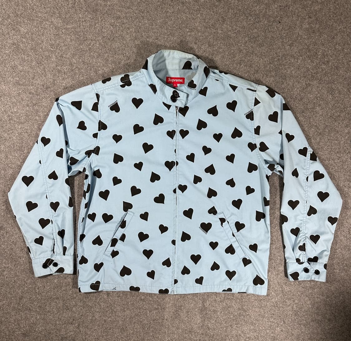 17SS 슈프림 하트 패턴 워크 자켓 상품이미지1