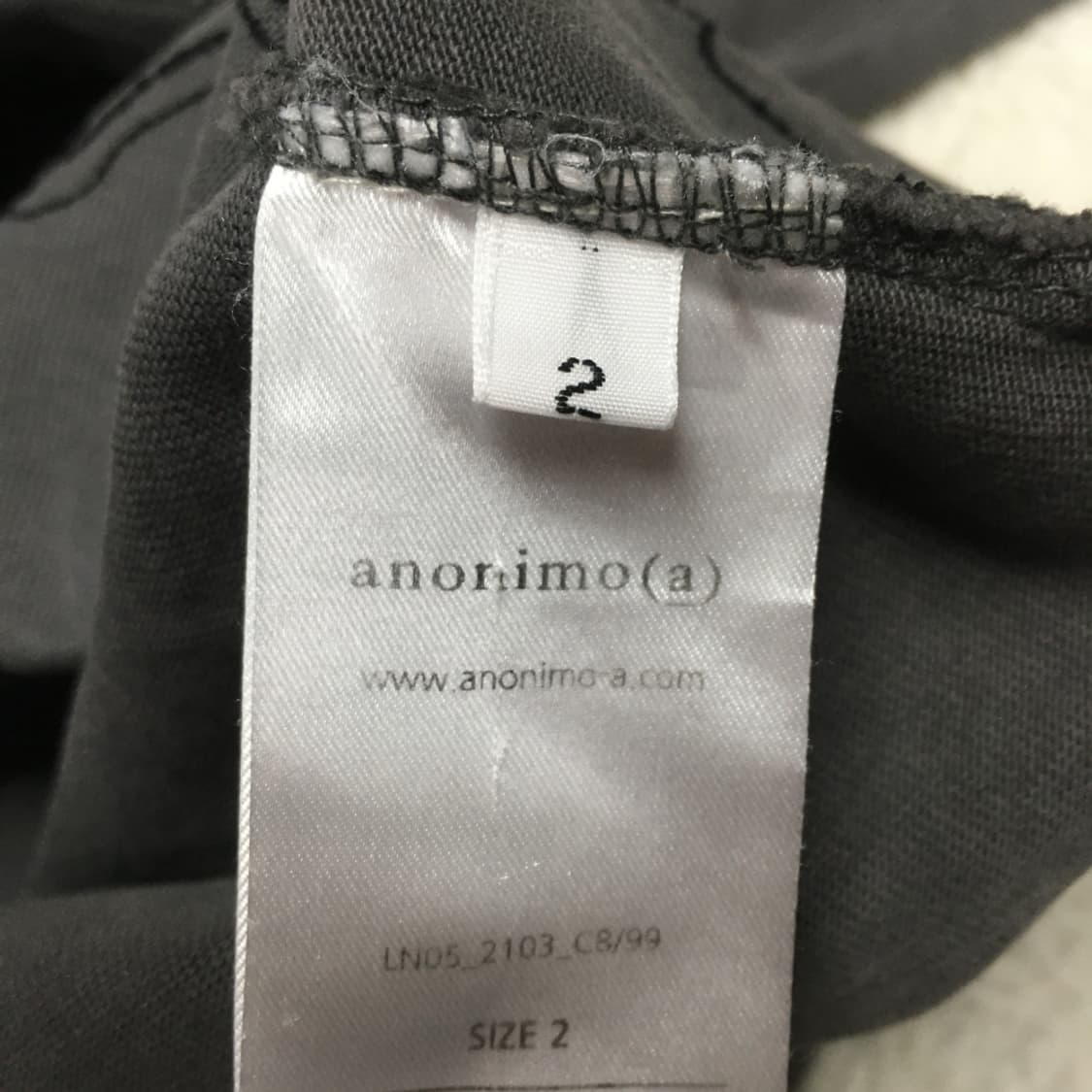 anonimo(a) 아노니모아노니마 하프집업 카라넥티 DD15 상품이미지3