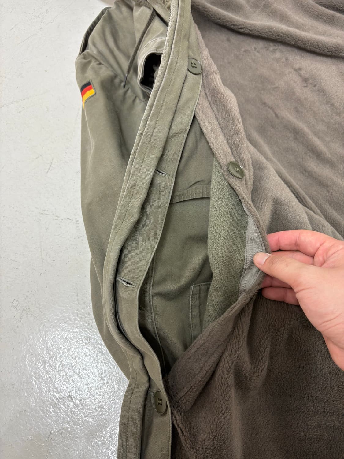 70's German Army Molskin Snorkle Filed P 상품이미지7