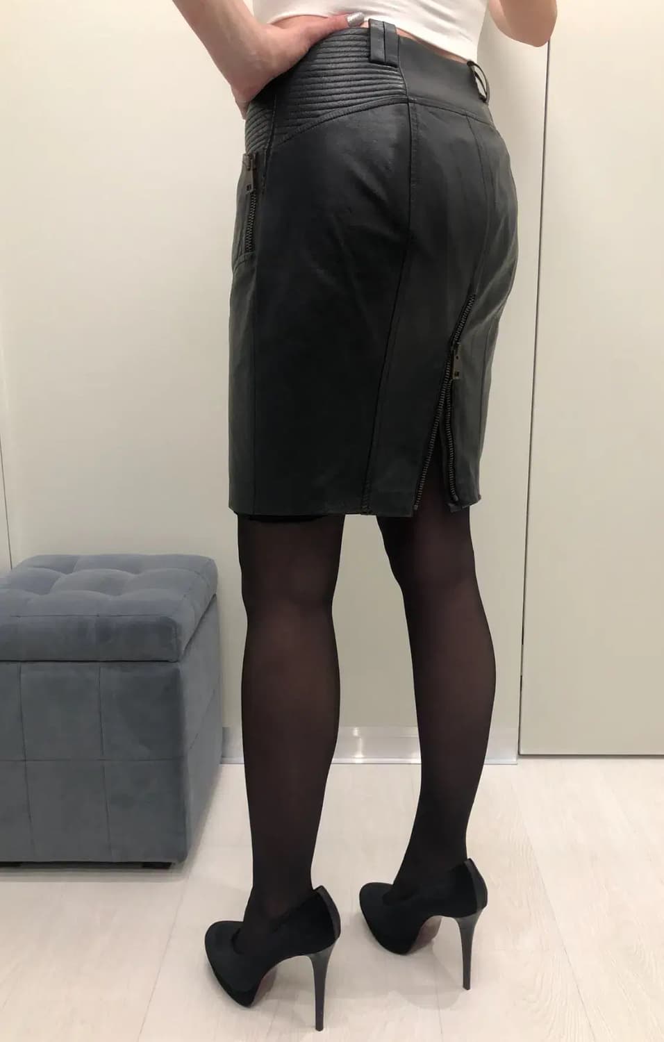 GUCCI 구찌 스커트(레더)38 사이즈-해외발송 상품이미지4