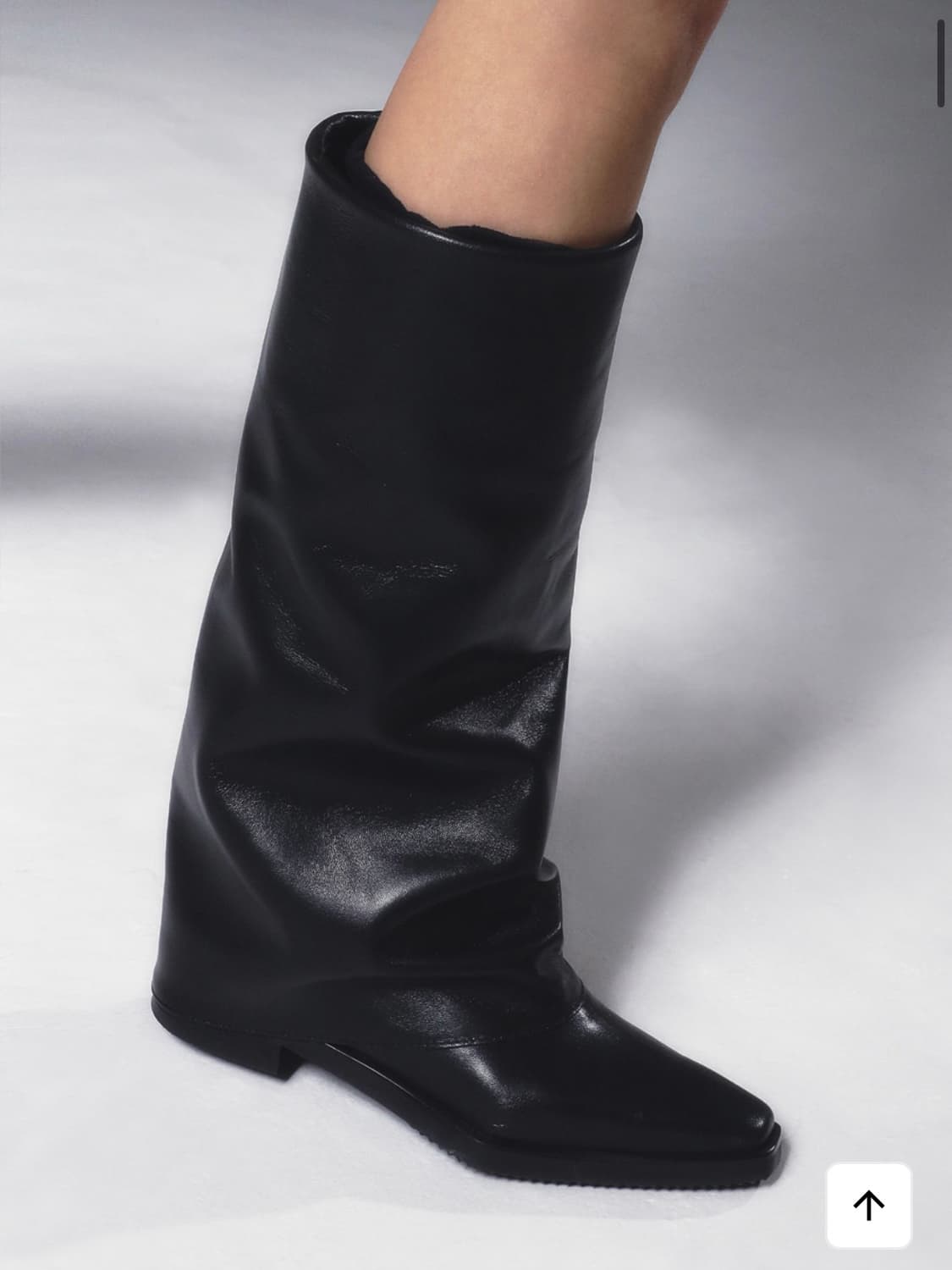 Leather Leg Warmer long boots black 상품이미지4