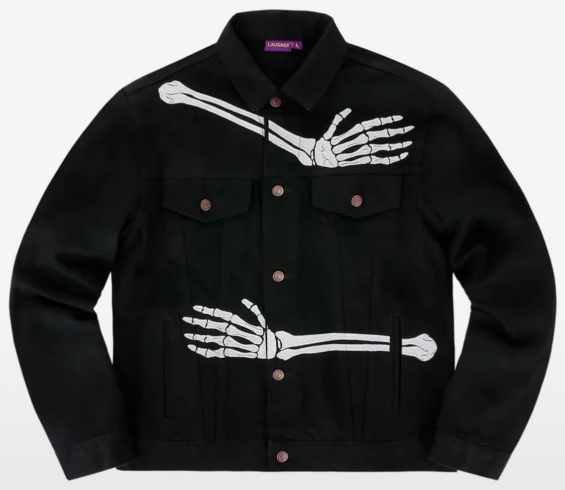 Hug skeleton denim jacket 상품이미지2