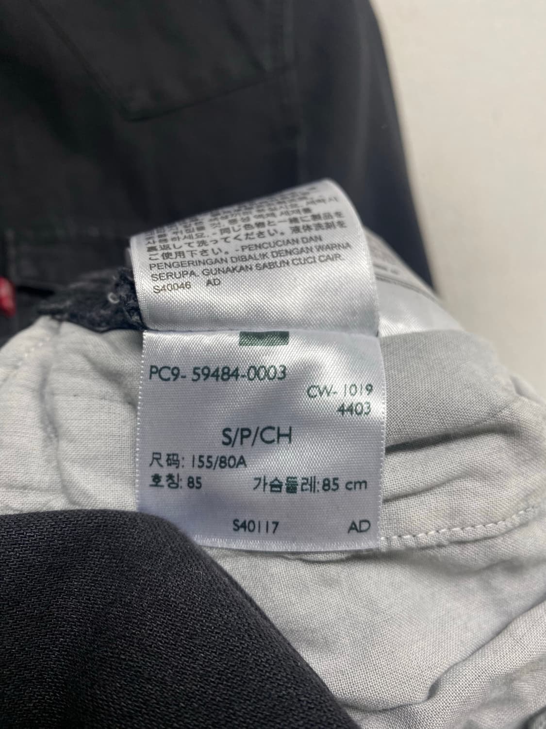 리바이스 흑청 데님 셔츠 원피스 S 상품이미지5