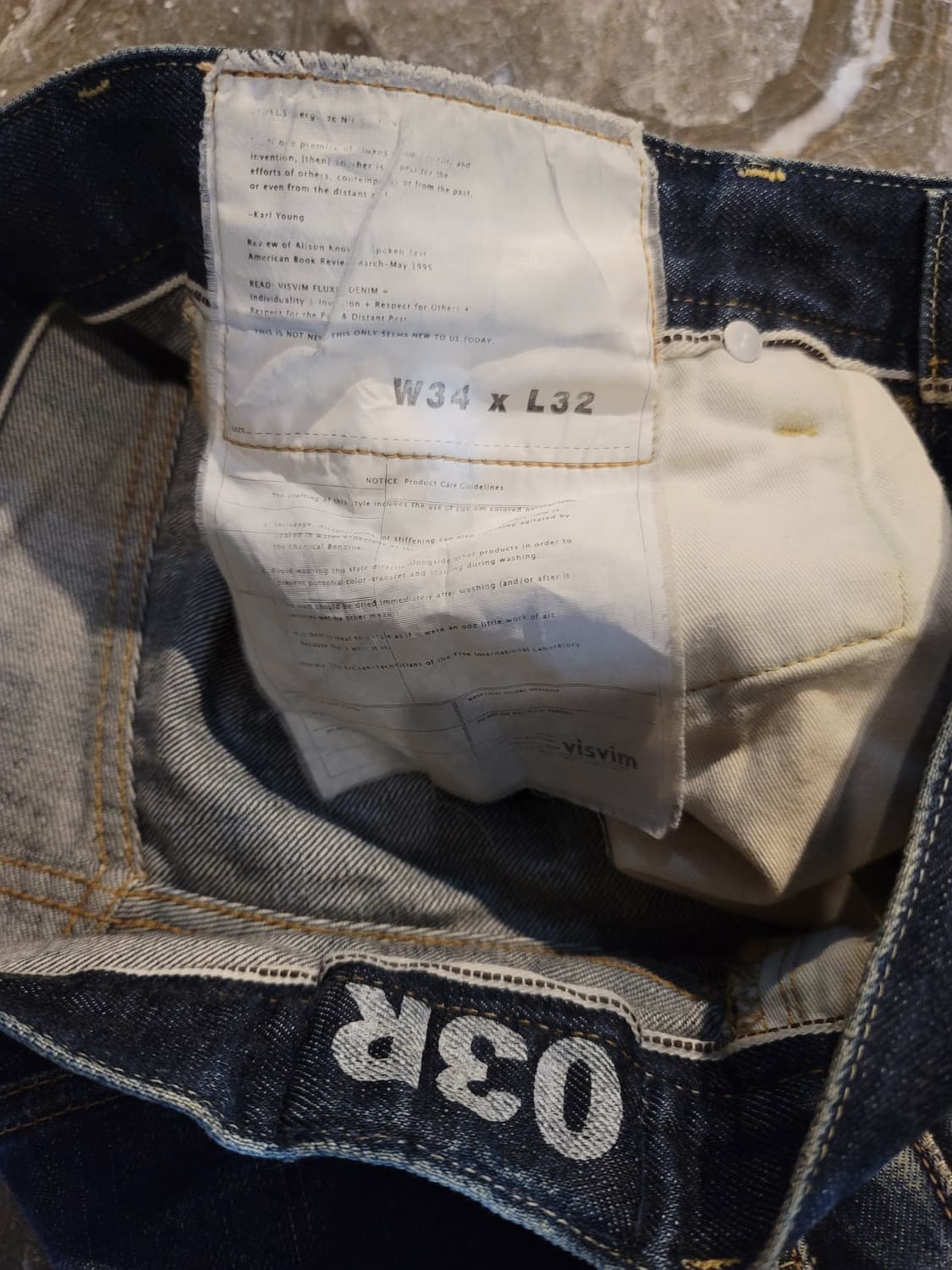Visvim 비즈빔 워싱 데님 팬츠  상품이미지4