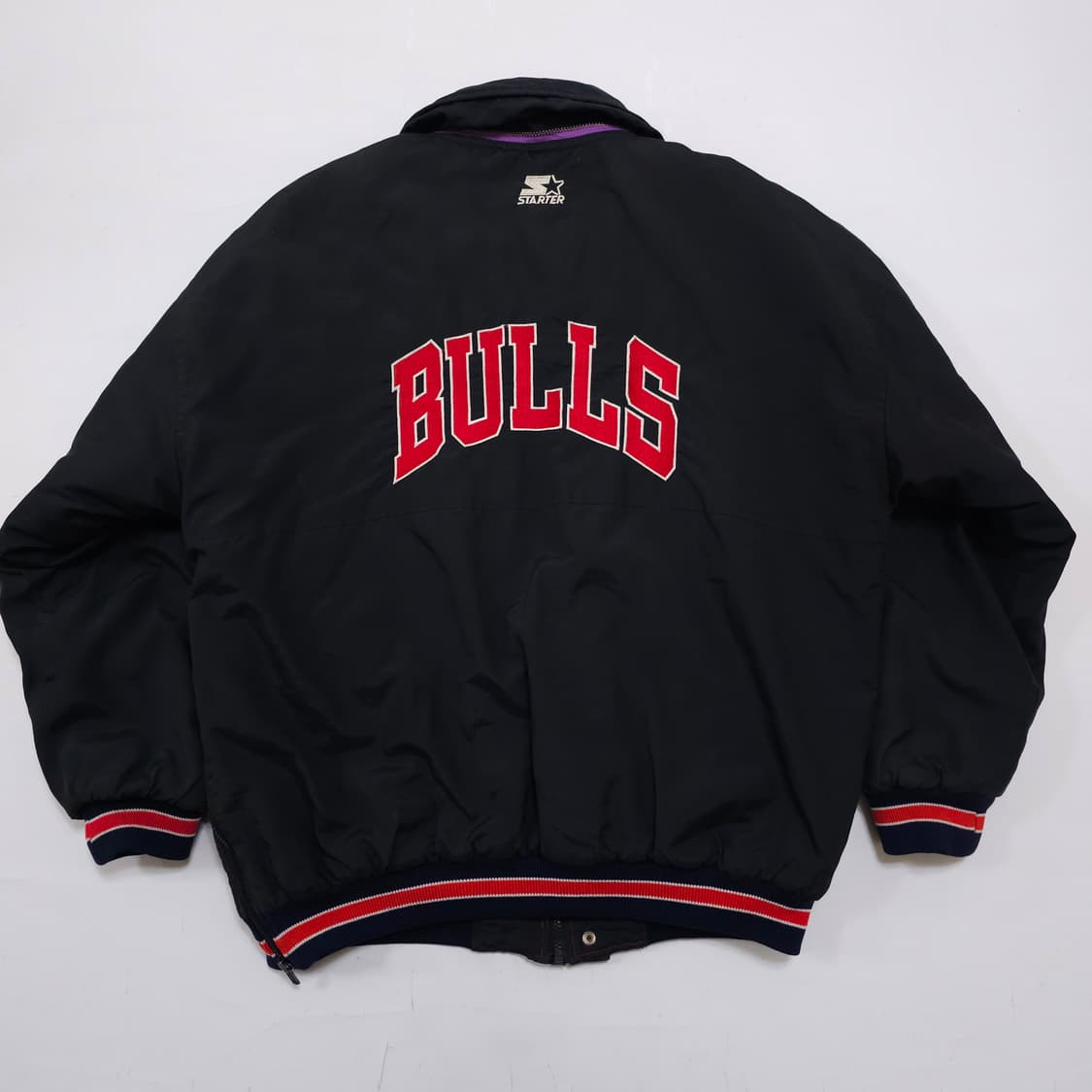 스타터 90's 시카고불스 봄버 자켓 상품이미지7