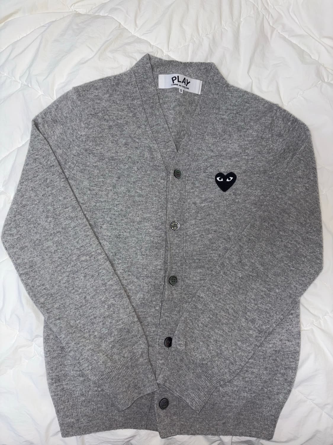 꼼데 가디건 그레이 S 상품이미지1
