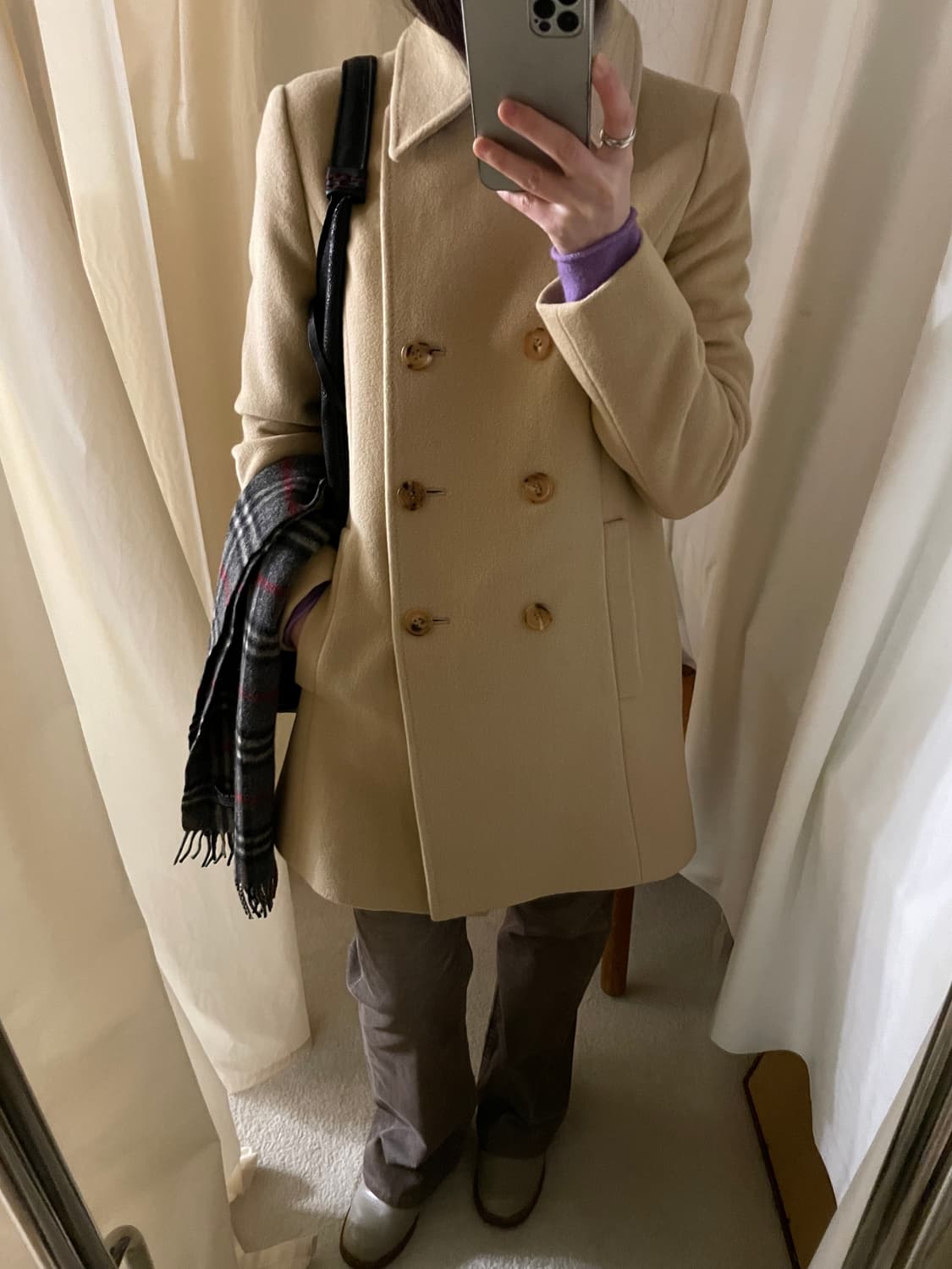 vintage anayi angora half coat 상품이미지10