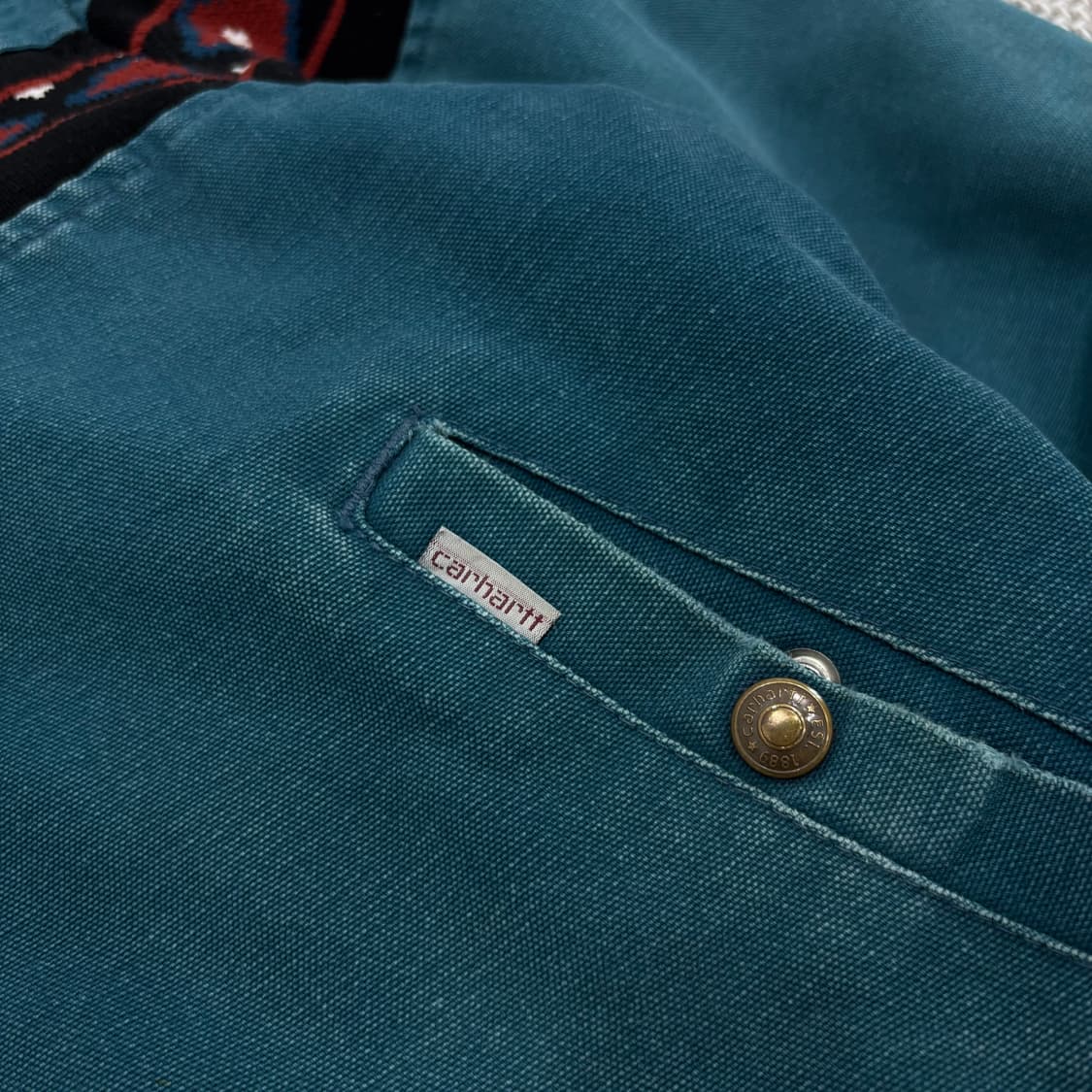 유일매물 Carhartt 80s 아즈텍 산타페 JQ055 워크자켓 상품이미지4