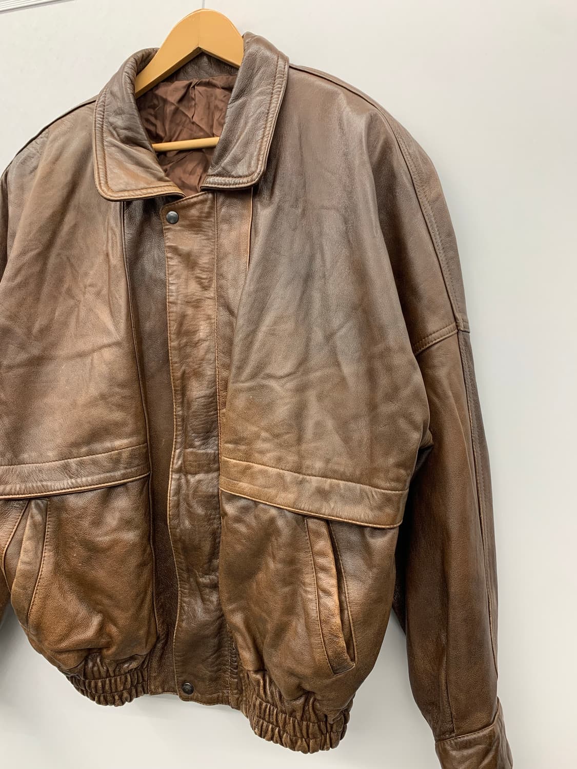 느좋 리얼레더 봄버 상품이미지3