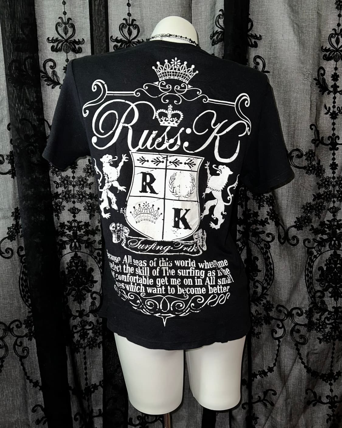 RUSS•K Black Rock Chic Short-Sleeved 상품이미지1