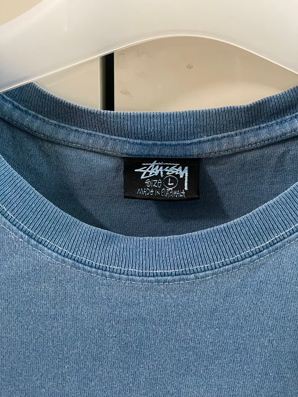 스투시 페인터 다이드 티셔츠 블루 L 상품이미지4