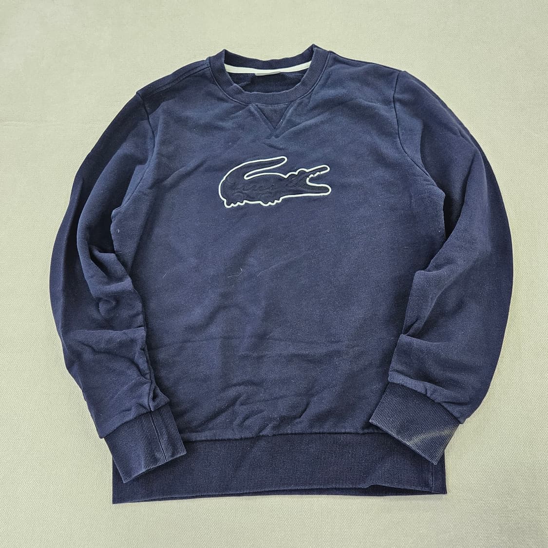 [4] 라코스테 빅로고 네이비 맨투맨 0115YH1 상품이미지2