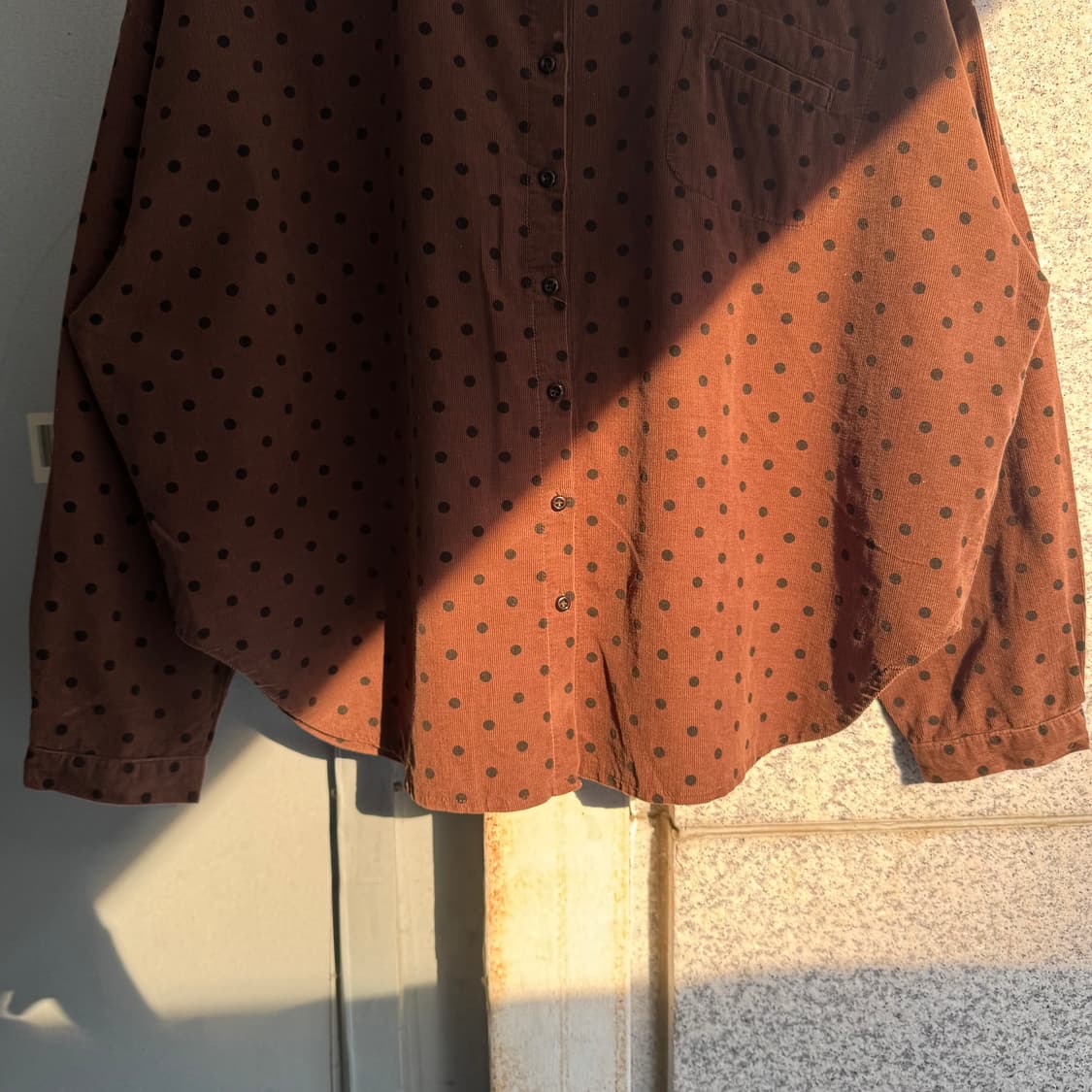 VTG 폴카닷 코듀로이 셔츠 상품이미지4