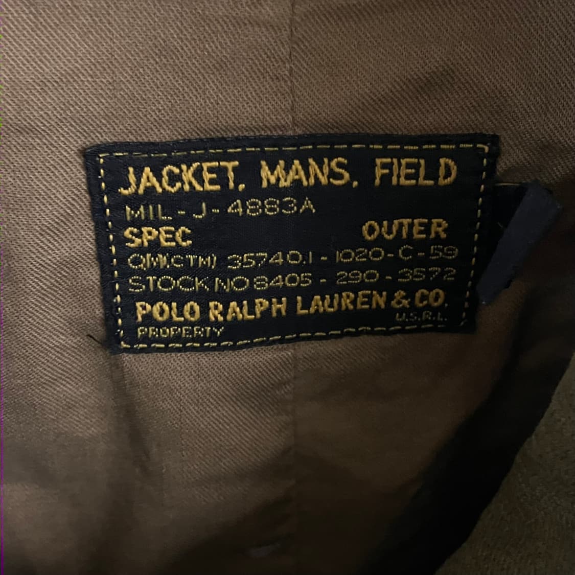 폴로 랄프로렌 m-65 메이플 컴뱃 필드 자켓 M 상품이미지3