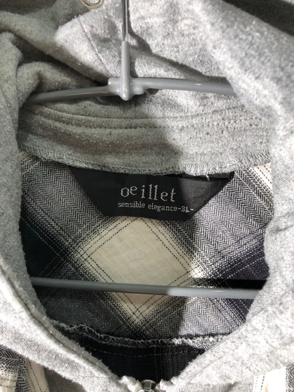 oeillet 셔츠 레이어드 롱 후드 자켓 상품이미지3