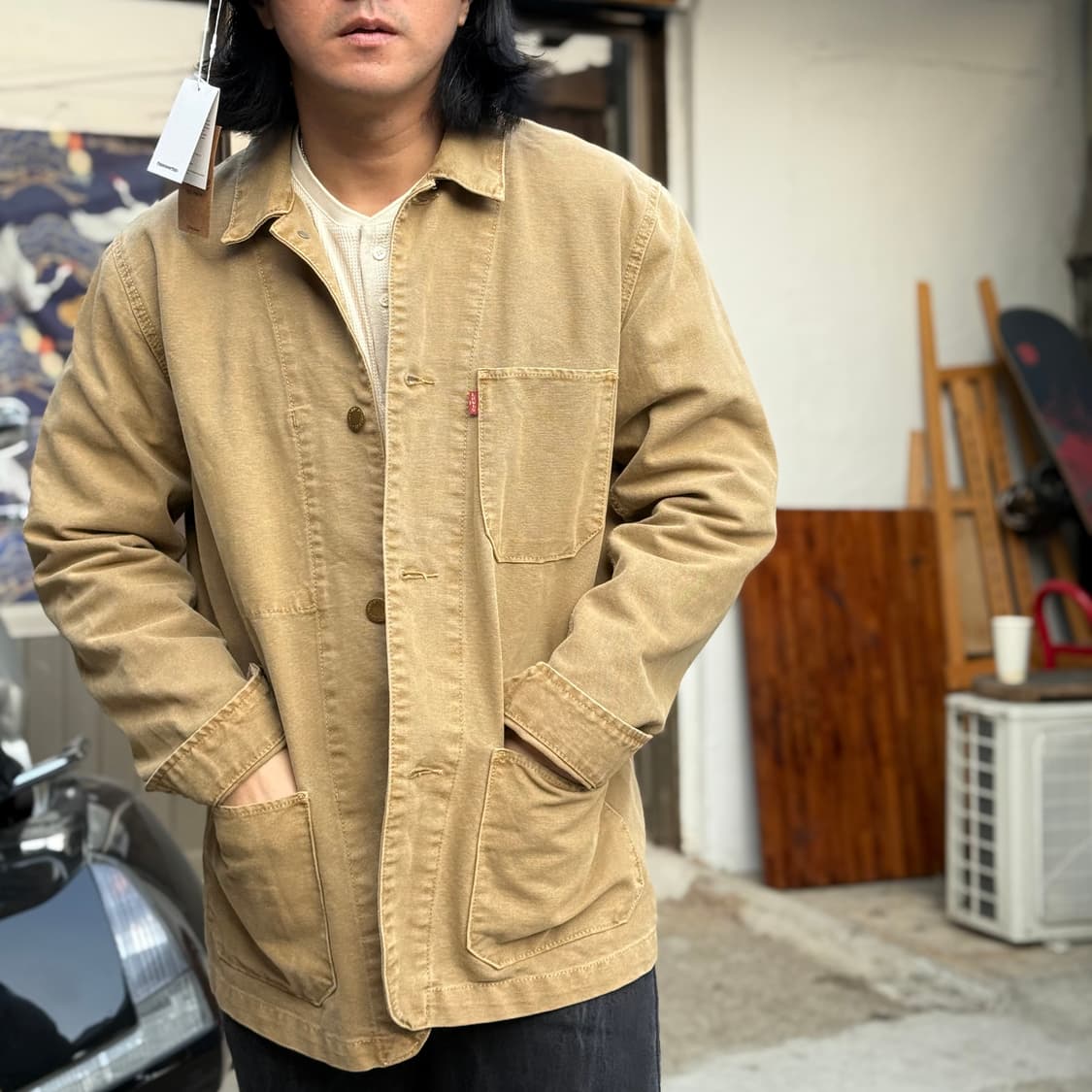 리바이스 가먼트다잉 초어자켓 L 상품이미지8