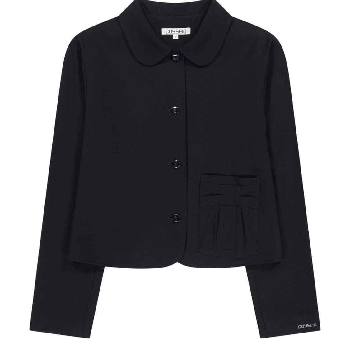 코이세이오 리본 자켓 블랙 size 1 상품이미지1
