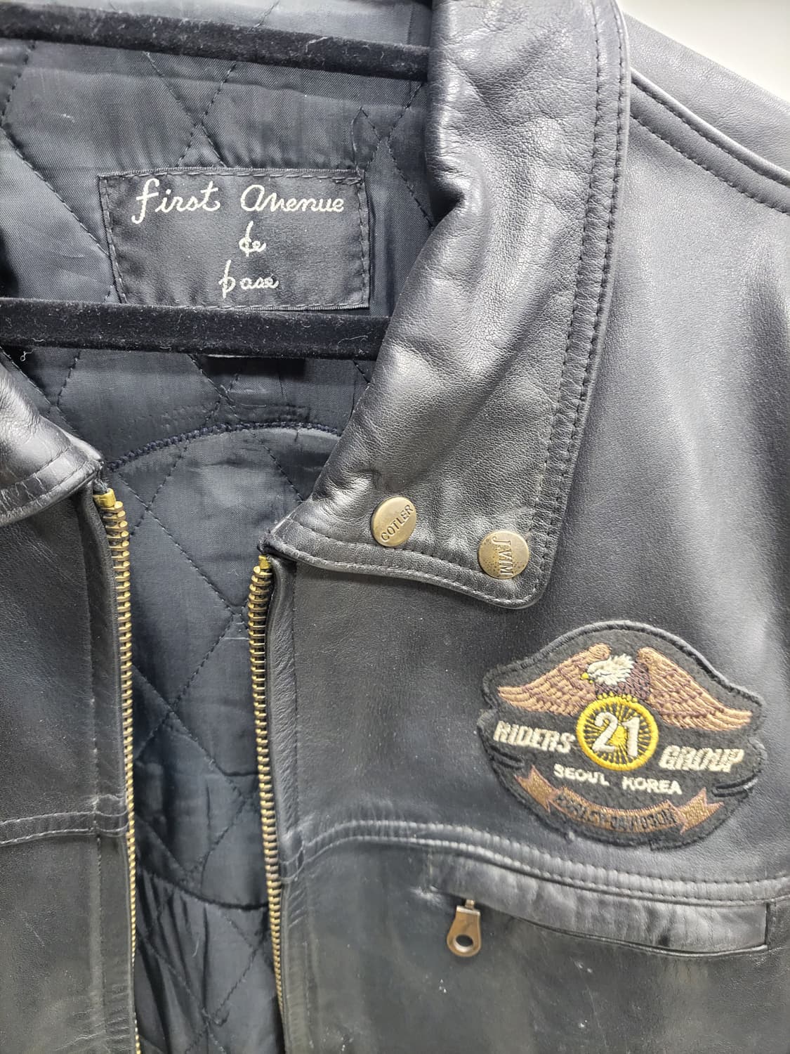 혼다 패치 리얼 소가죽 라이더 자켓 L 상품이미지2