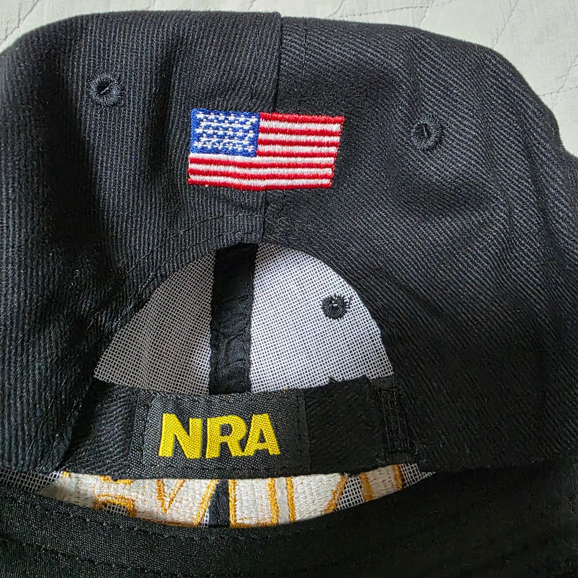 [OS] 빈티지 NRA 로고 블랙 6패널 캡 상품이미지3