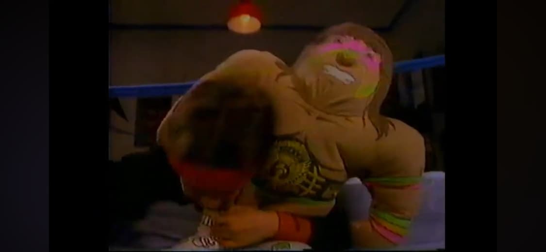 90s wwf 얼티밋 워리어 쿠션 인형 상품이미지2