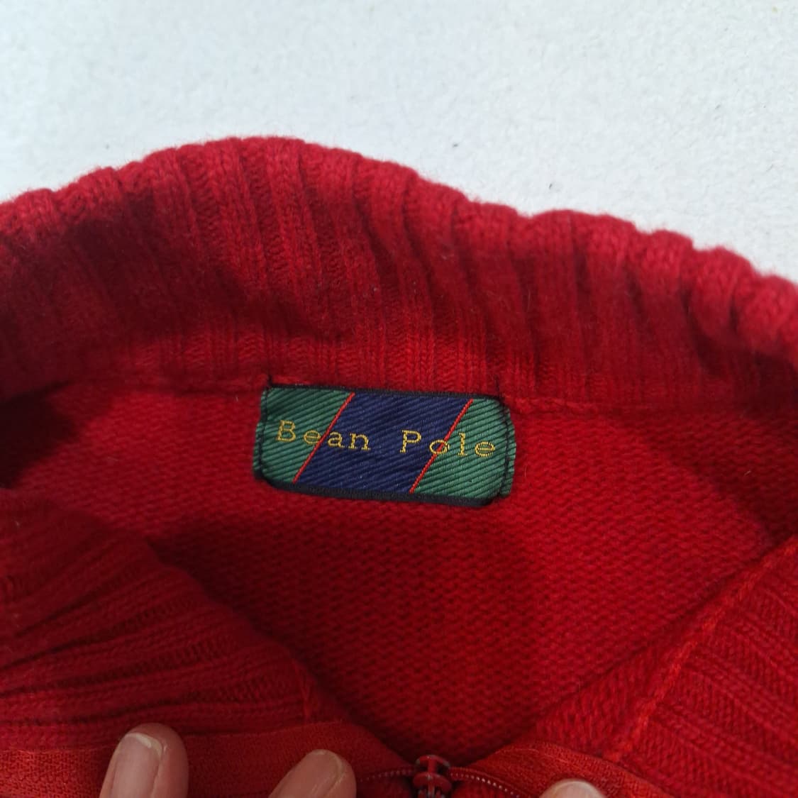 빈폴 반집업니트100 상품이미지2