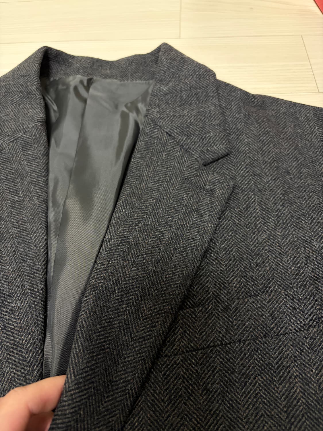 에잇세컨즈 헤링본 블레이저 브라운 새상품 상품이미지4