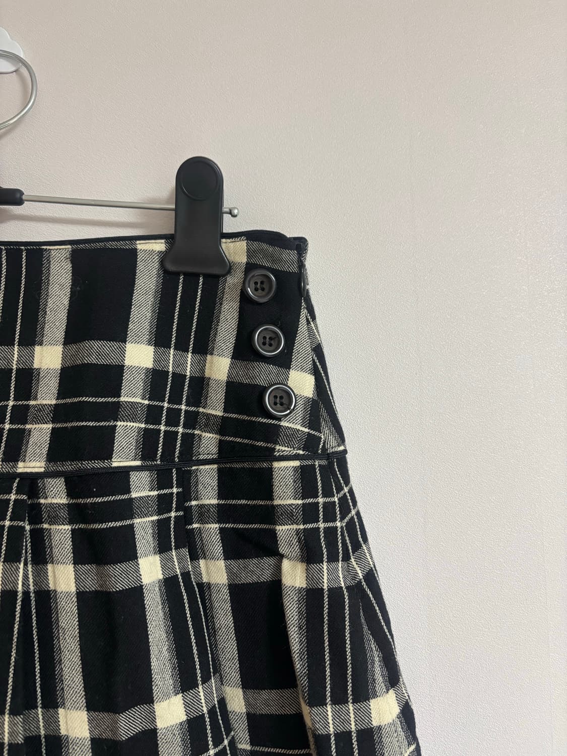 빈티지) 체크 플리츠 스커트 상품이미지3