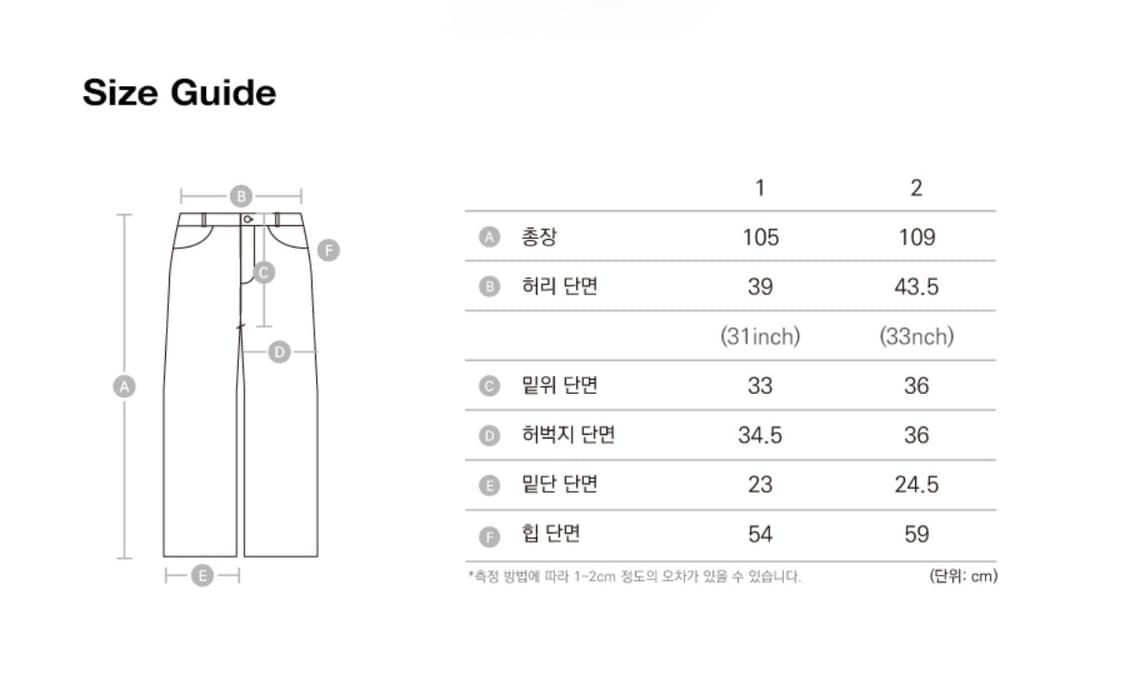 아캄 Tapered denim pants 1사이즈 상품이미지5