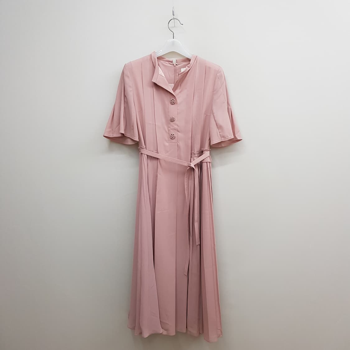 한섬 마인 플리츠 롱 벨트 원피스 XS사이즈 상품이미지1