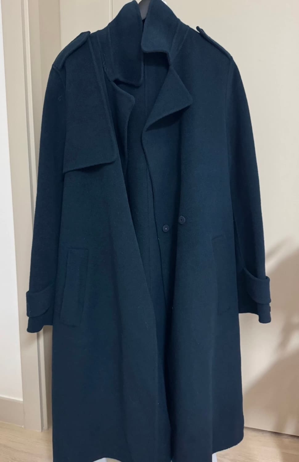 아니베 에프 청록색코트 상품이미지1