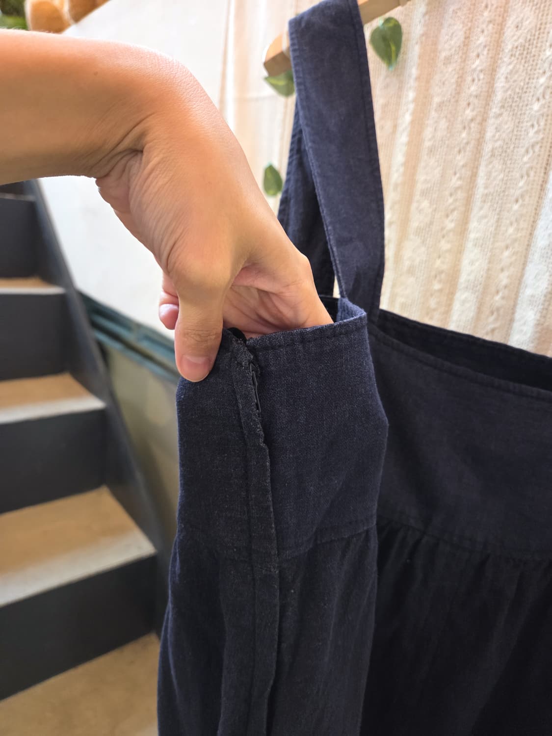 사이드포켓 네이비 원피스 상품이미지4